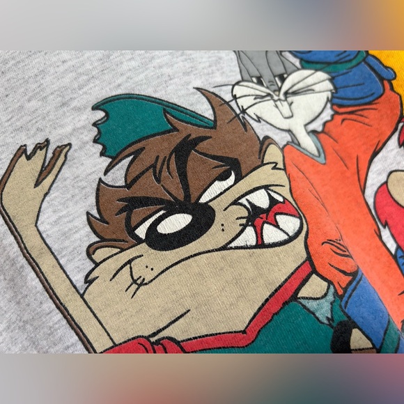 💥SOLD💥 Vintage 1994 Looney Tunes Novel Teez tee shirt single stitch Toons 90s - Picture 12 of 16